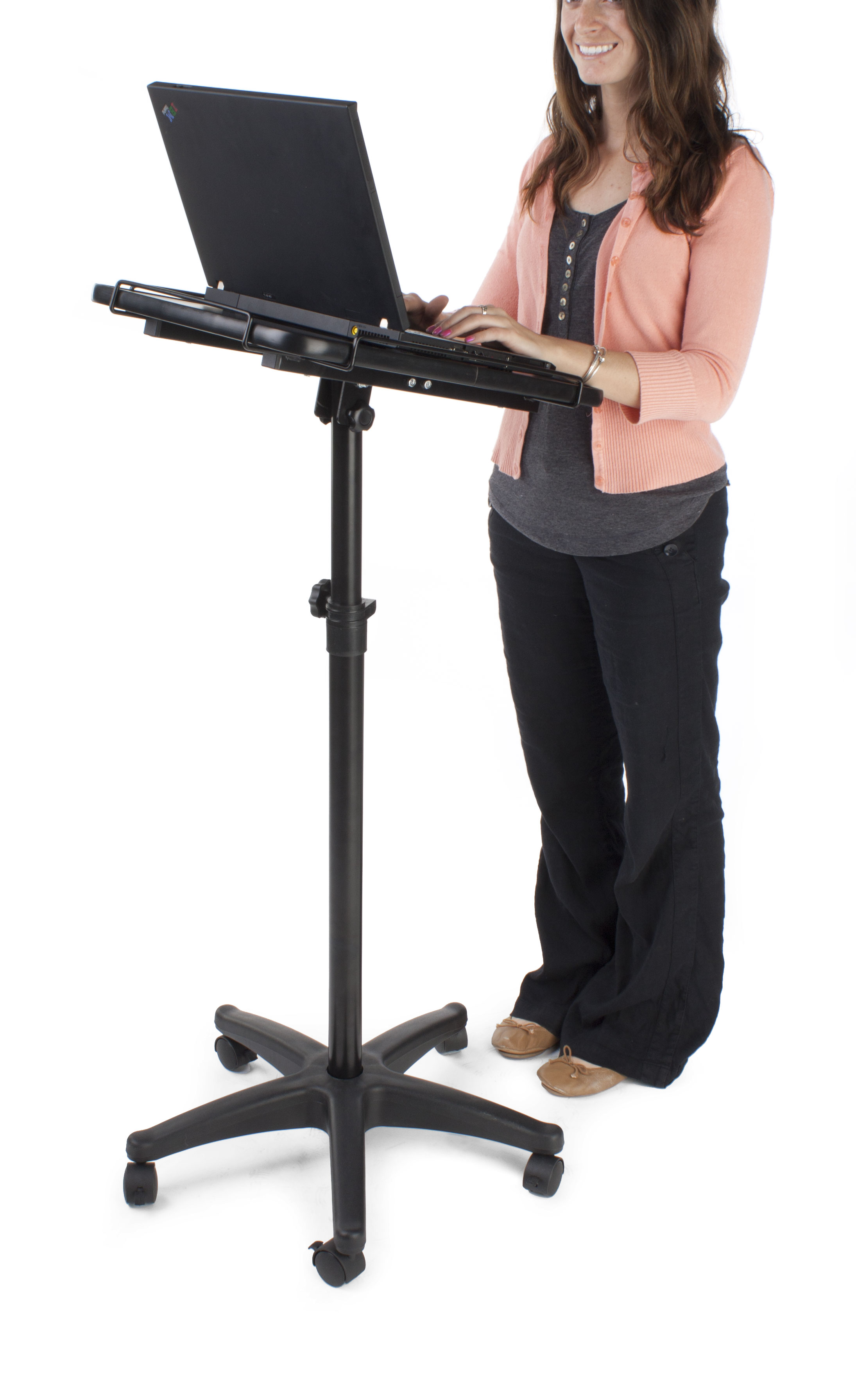 This Laptop Cart is Perfect for Classroom Lectures! This Stand Provides ...