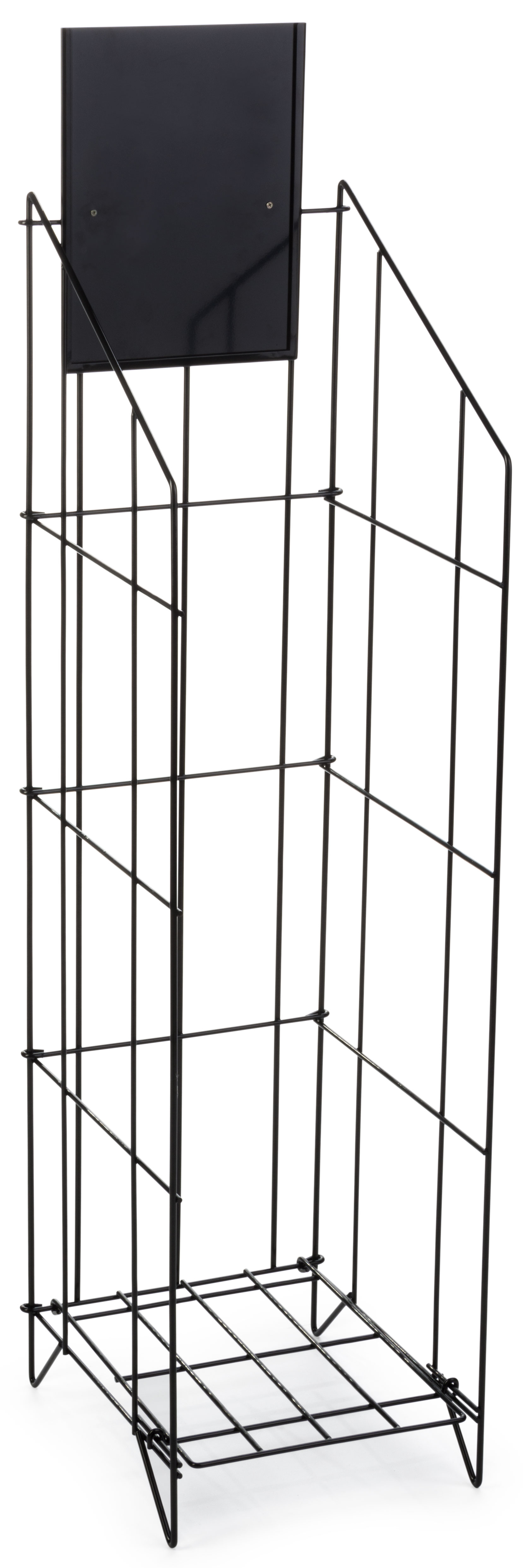 Black Wire Literature Display | One Shelf | Displays2go