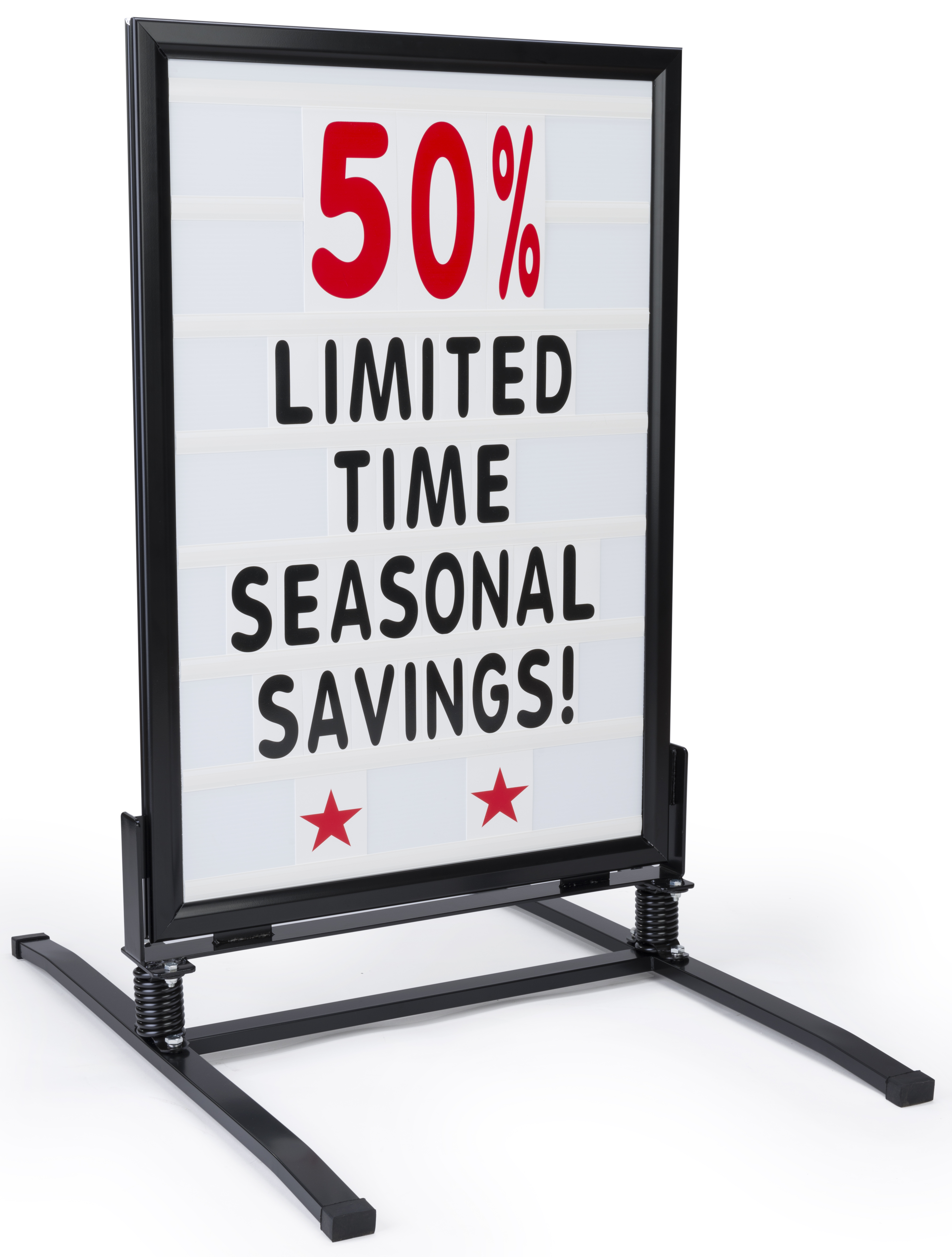Portable Sign with Changeable Letter Set | 320 Symbols | Displays2Go