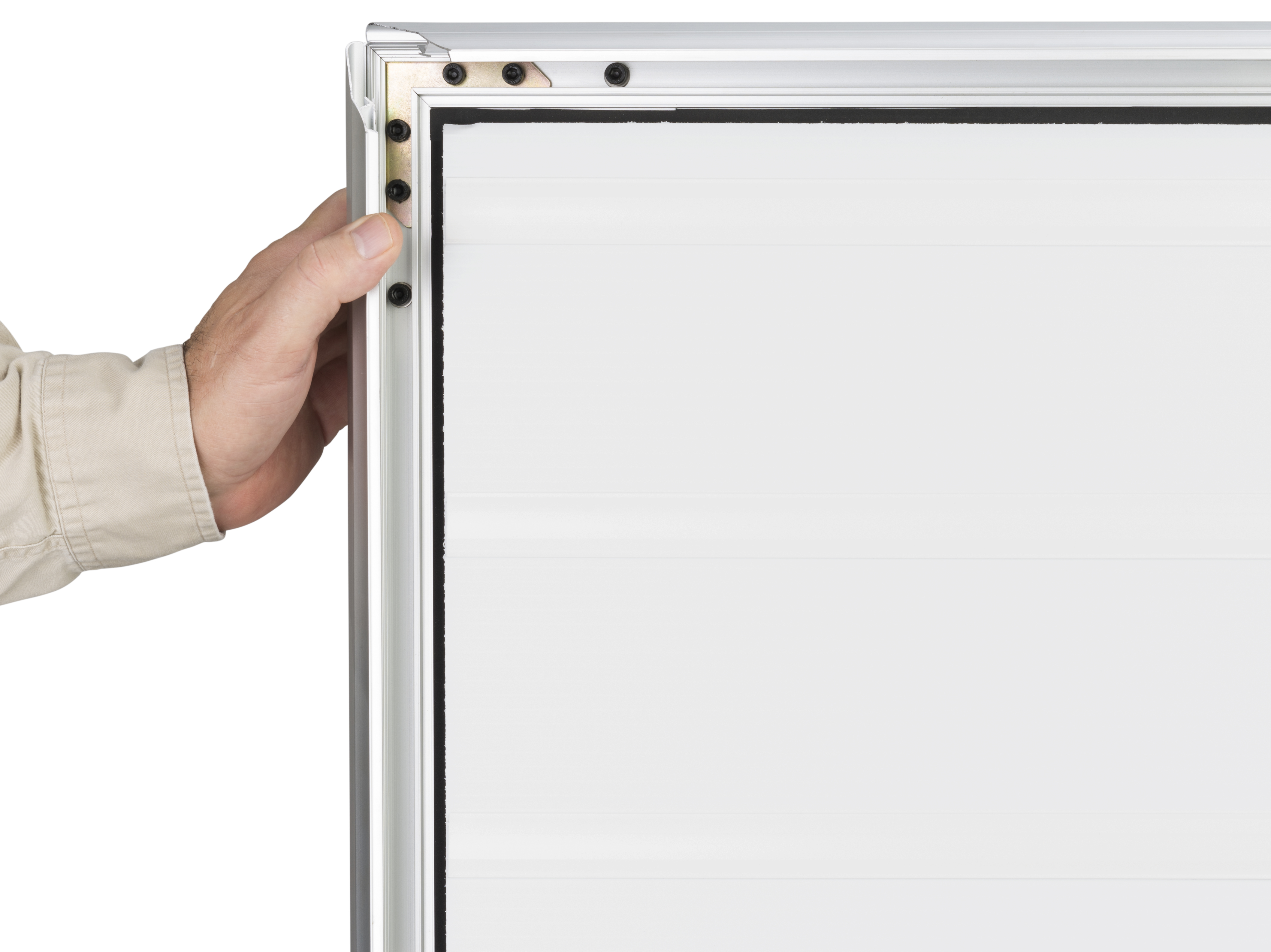 24" x 36" T-Frame Sidewalk Sign Stand, Letter Board, Double Sided - Silver - Image 6