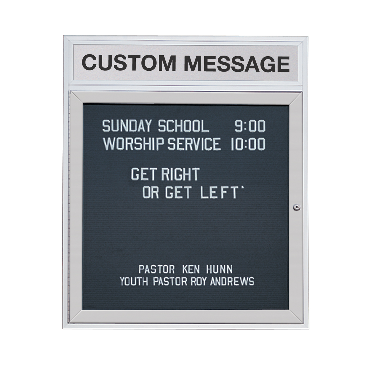 Enclosed Letter Boards