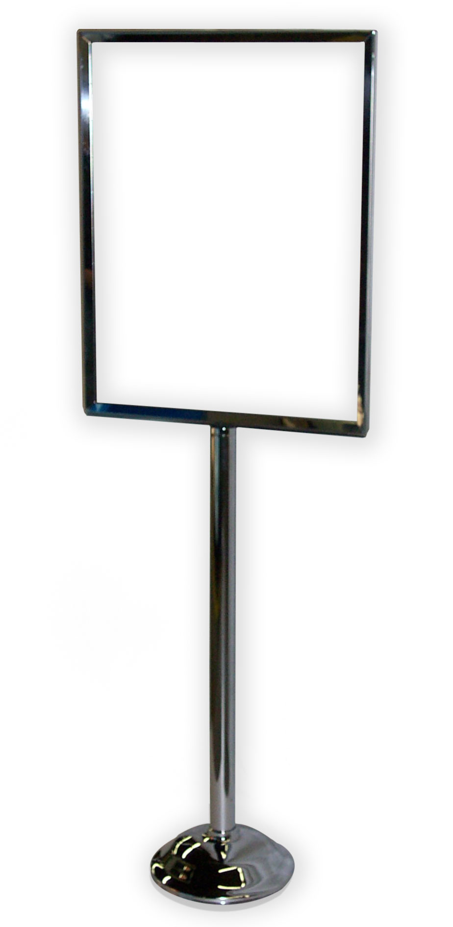 Sign Stands Polished Chrome, Upscale Sign, FramePoster Holder | Displays2Go