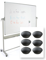 Magnetic White Boards - Floor Standing & Wall Mount