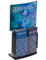 Upscale Convex Sign Holder & Brochure Display