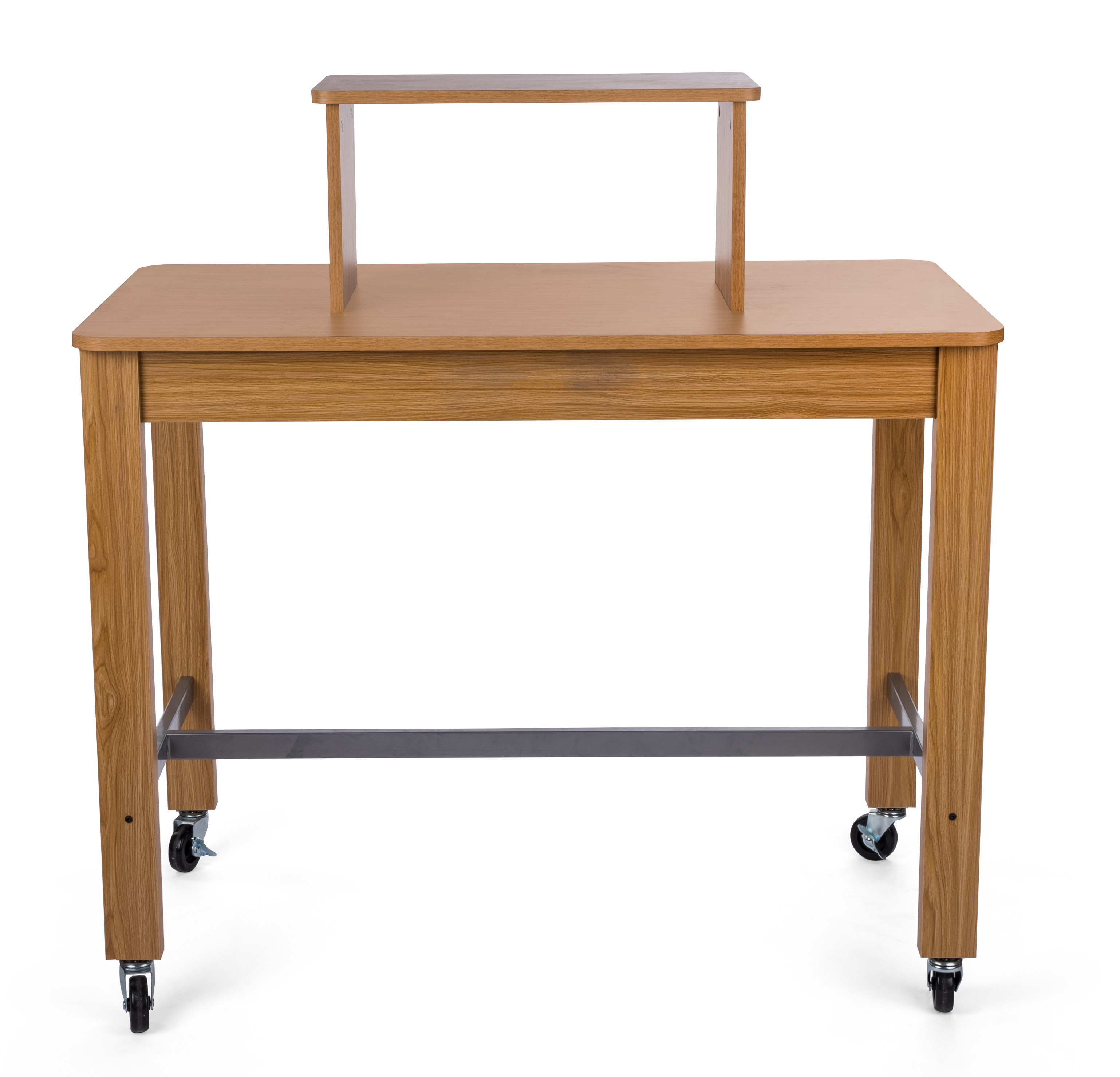 Retail Table Display with Riser | 4 Locking Metal Wheels | Displays2Go