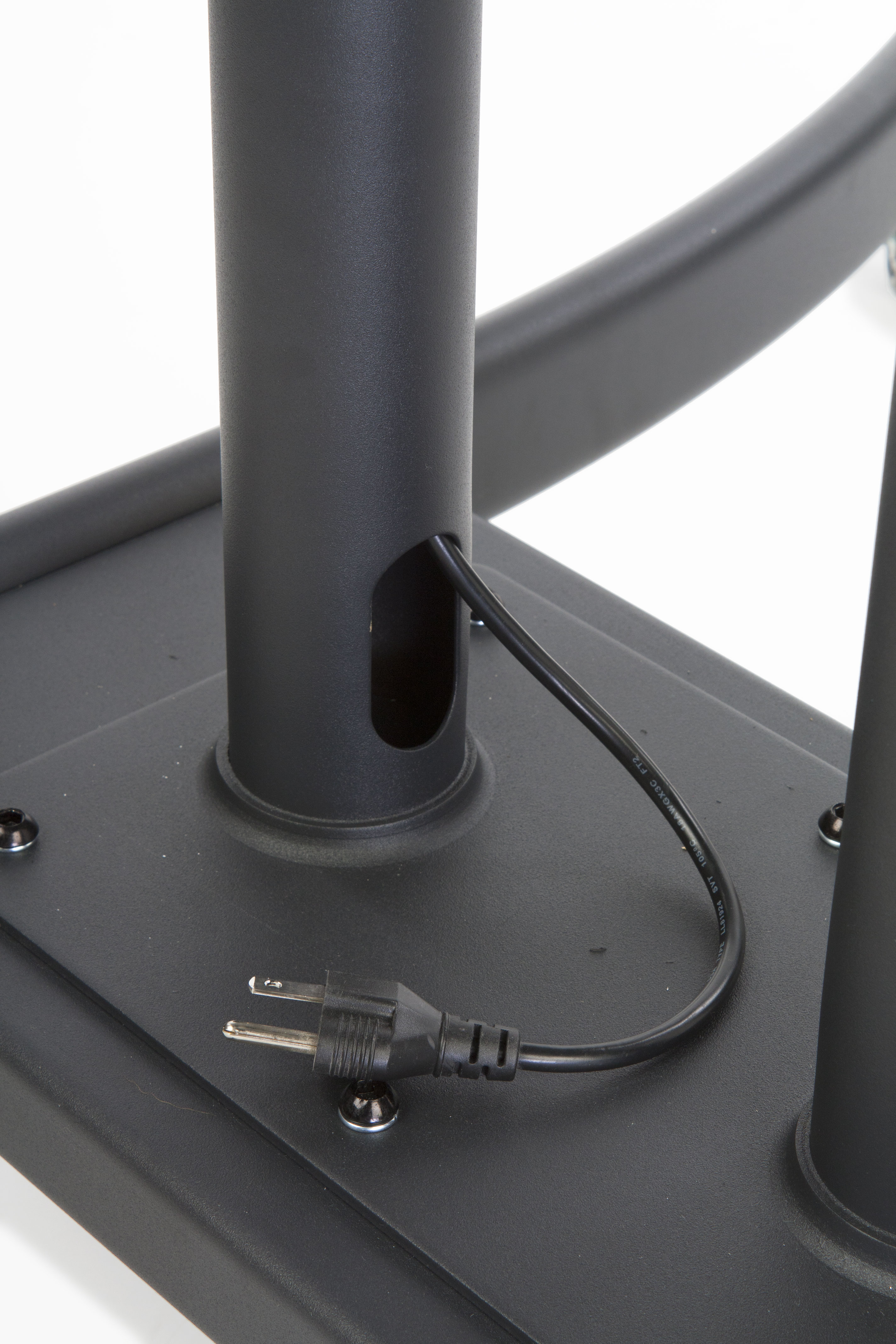 TV Stand with 2 Mounts for Monitors 32 to 65", Shelf, Wheels, Adjustable - Black - Image 3