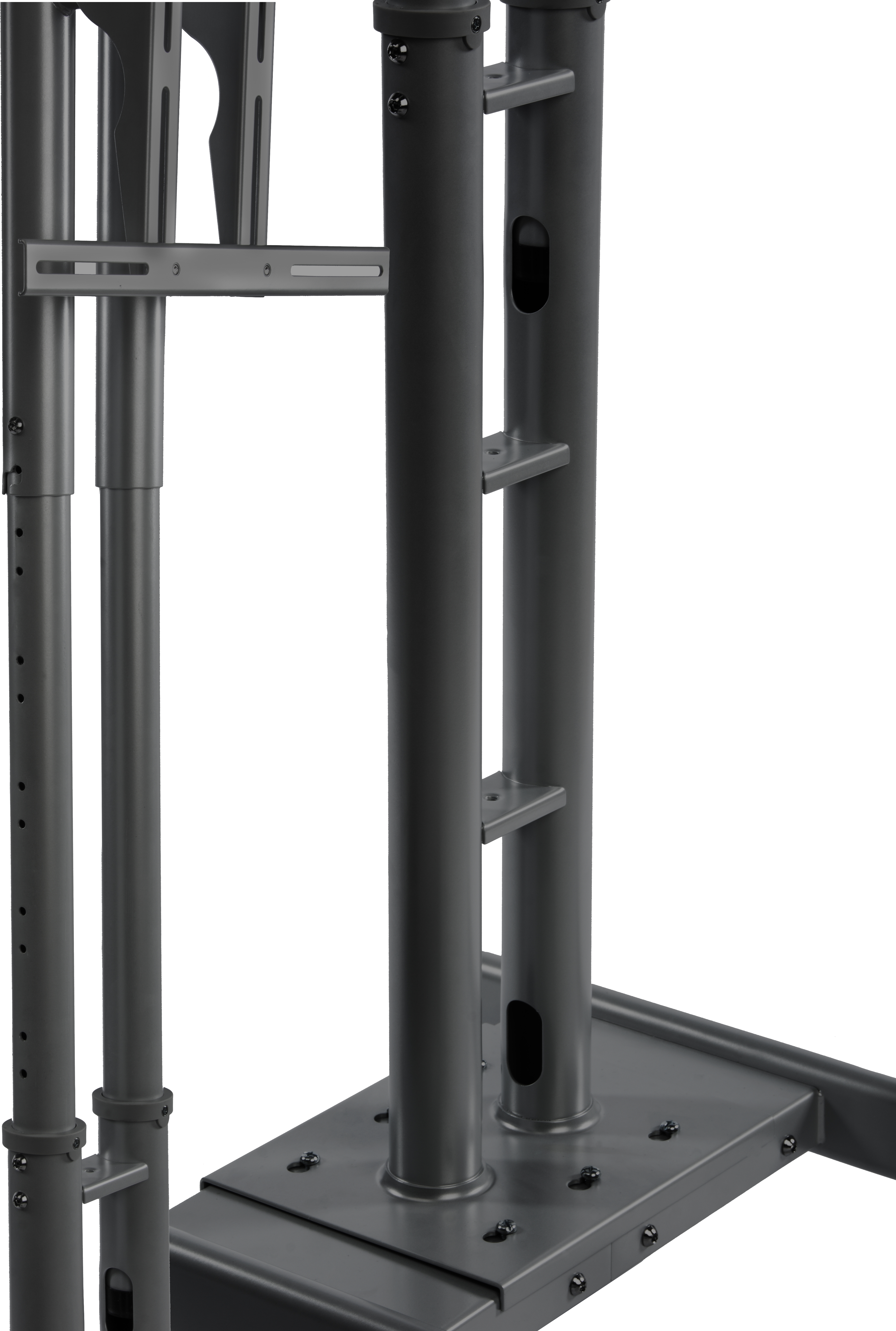 TV Stand w/ Wheels, Fits Monitors 32”-65”, Collapsible w/ Travel Case – Black - Image 4