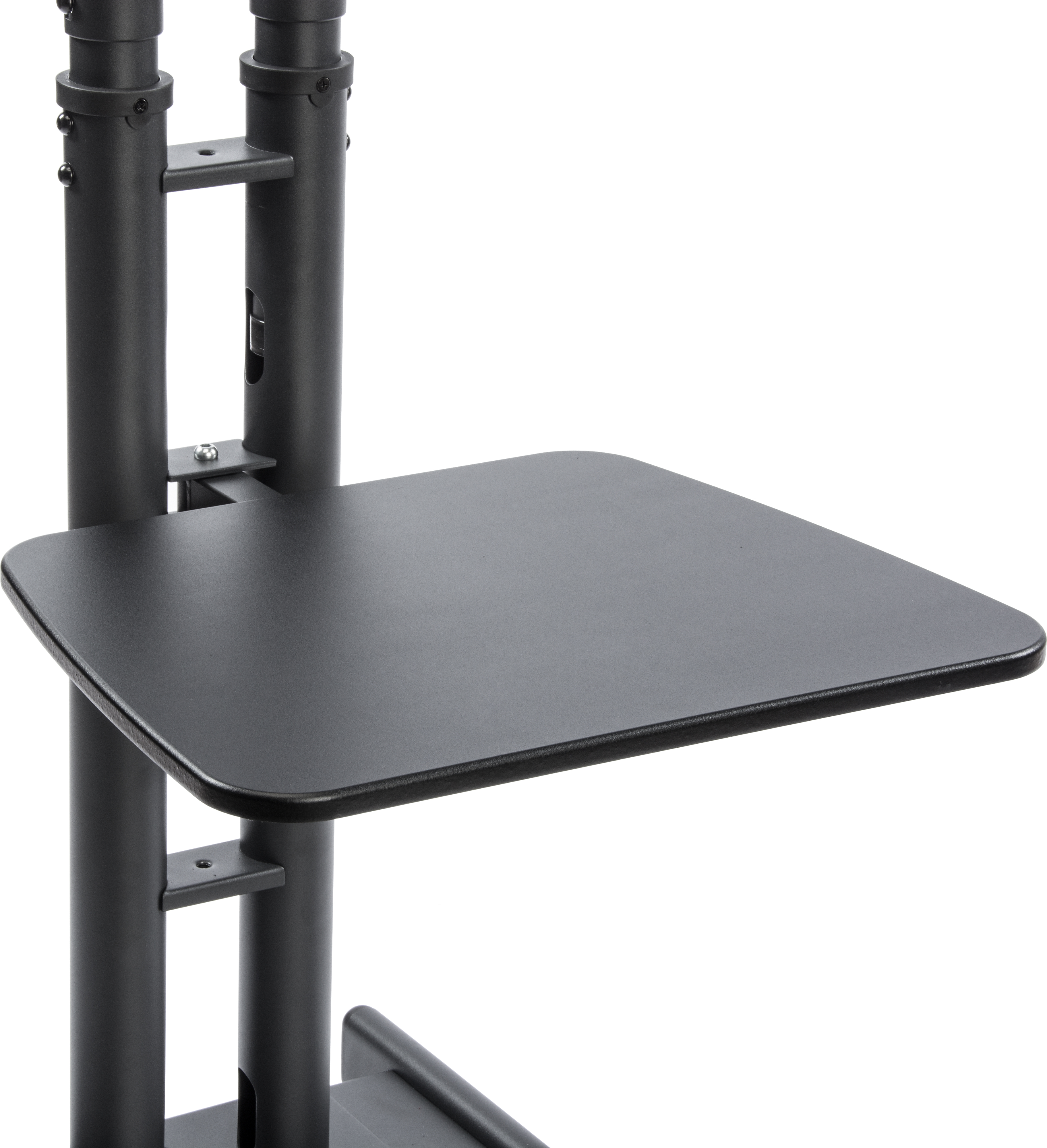 TV Stand w/ Shelf Fits Monitors 32”to 65”, Knockdown w/ Travel Case – Black - Image 6