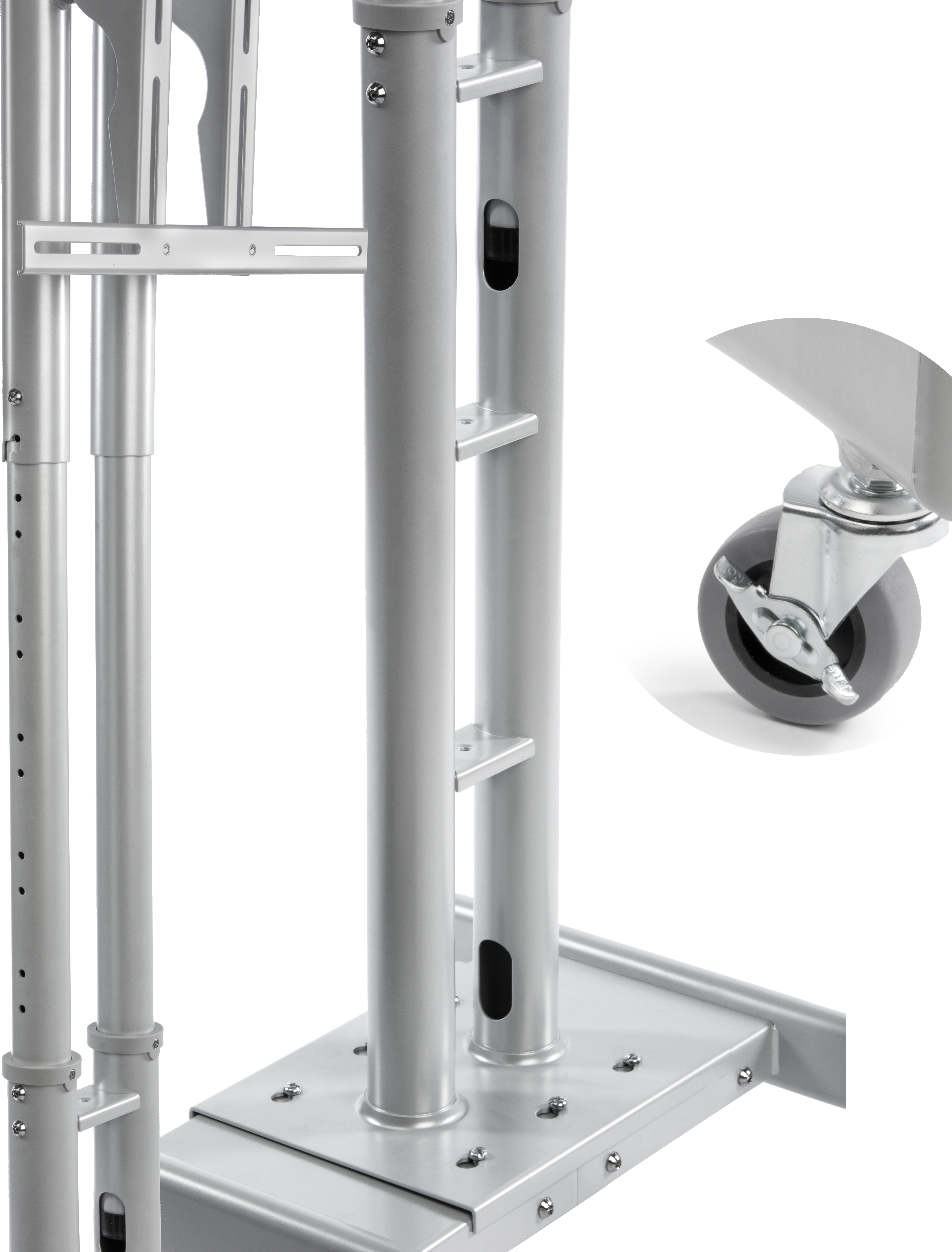 Portable TV Rack with Shelf | Carry Case Included for Transport ...