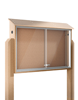 Outdoor bulletin board with posts includes two 10 foot large posts