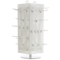 Counter Pegboard Spinner Rack, Magnetic, 60 Hooks – White with White - Image 6