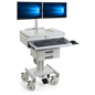 Medical Computer Trolley for 15" - 27" Screens