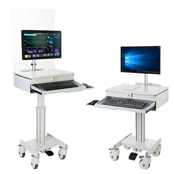 Mobile workstations for hospital workers