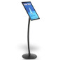 The menu stand can hold an advertisement, photo, or menu card.