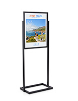 Poster stand in black