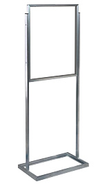 Silver 22x28 Top Loading Poster Stand