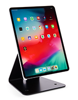Magnetic tablet stand with powder coating finish