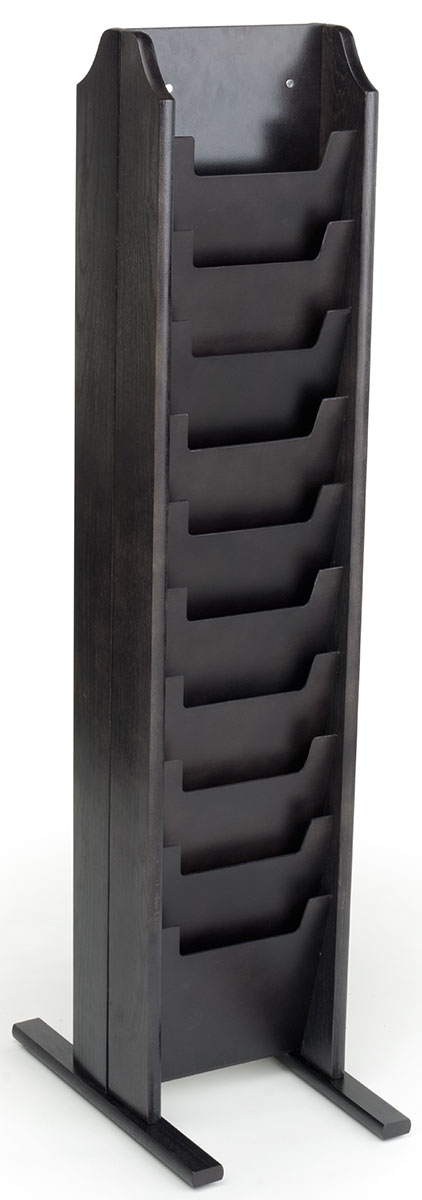 Officeworks Magazine Stand Black Double Sided Magazine Stand | for Office Use! | Displays2Go