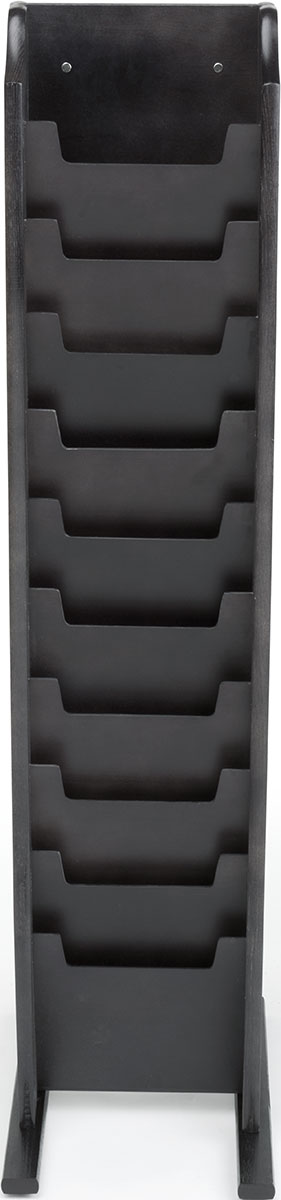 Officeworks Magazine Stand Black Double Sided Magazine Stand | for Office Use! | Displays2Go