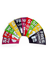Satin photo paper custom prize wheel graphics for PWMICROMIN