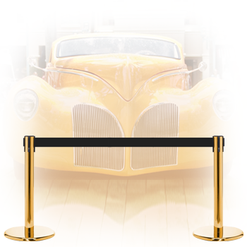 museum and car display stanchions