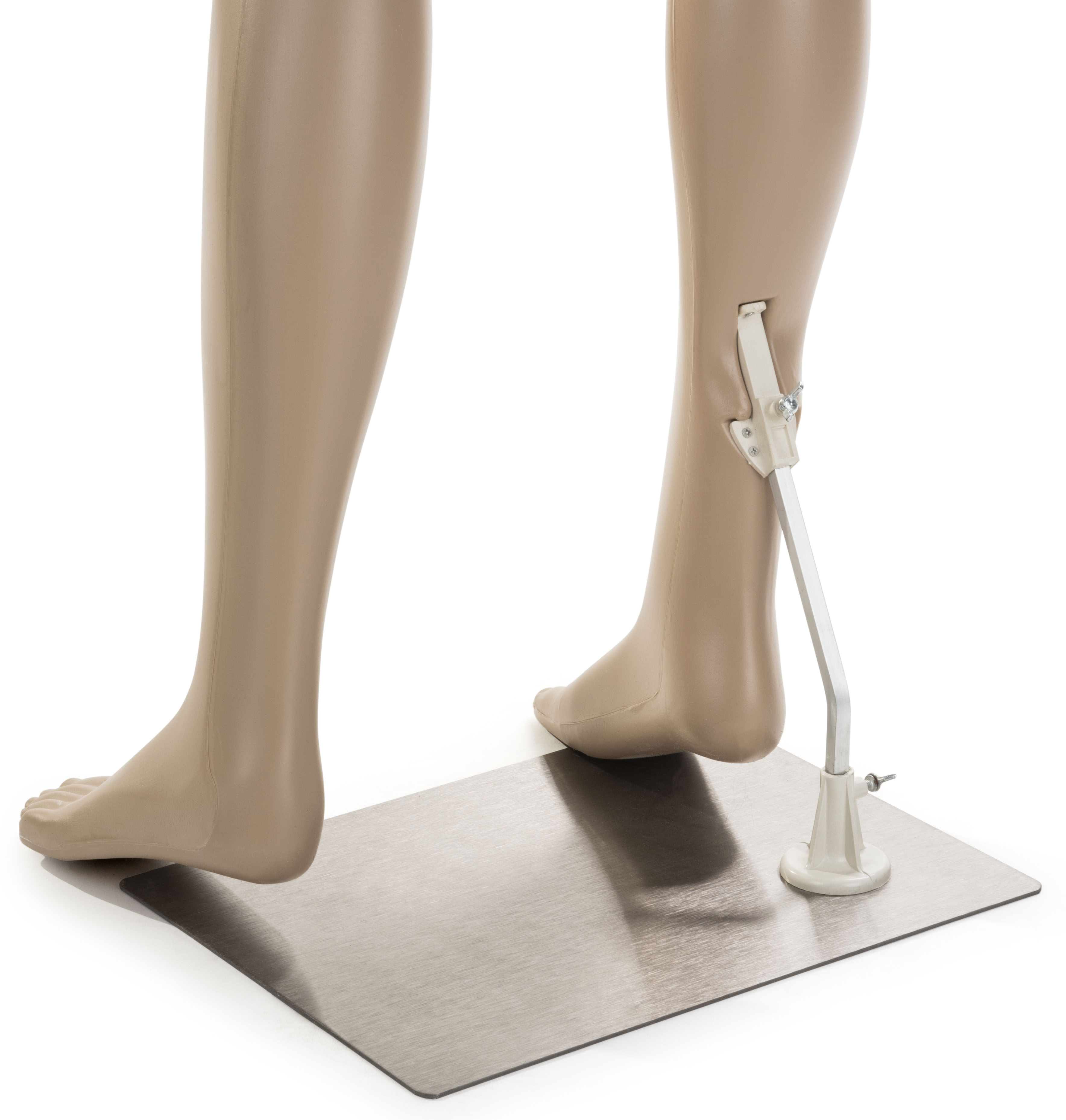 Male Mannequin Leg Form | Metal Base | Displays2Go