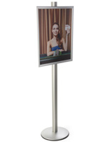 22x28 Snap Open Display Stand on 6'h Pole