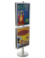 22x28 Snap Frame Poster Stand on 6'h Pole