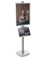 22x28 Snap Metal Frame with Literature Tray for Advertisements