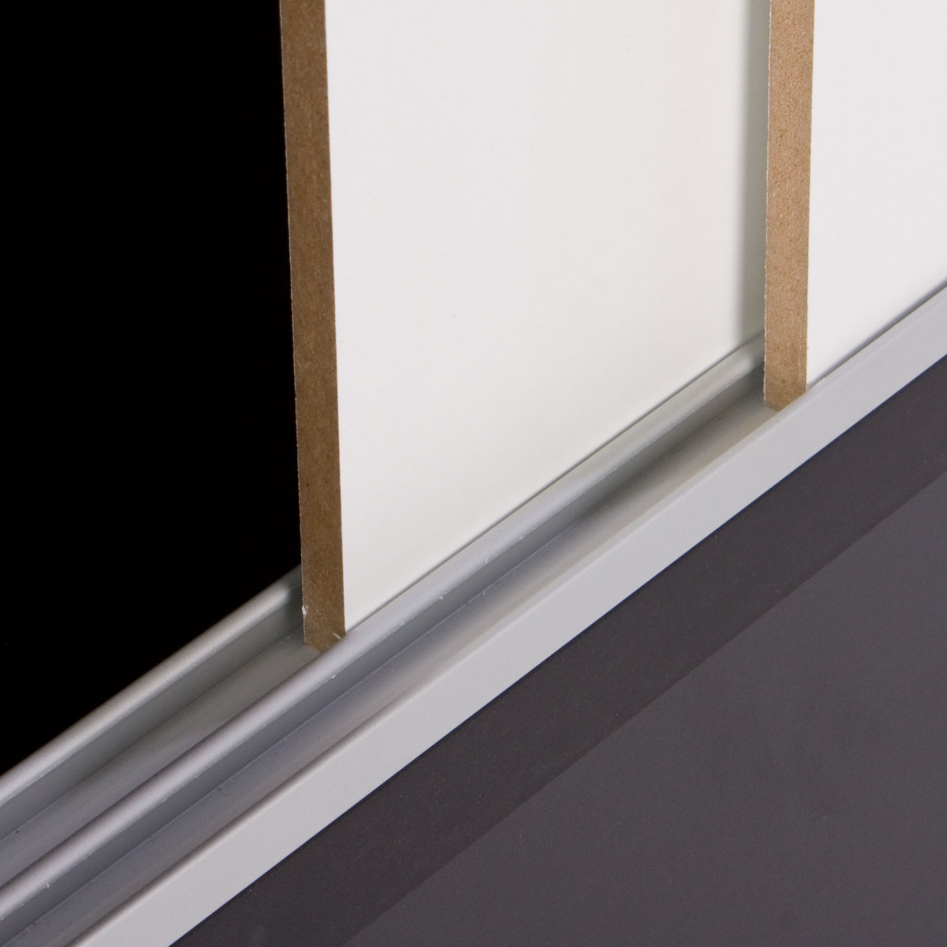 Retail Counter w/ Black Cabinet Base, Sliding Doors & Adjustable Shelf - Image 4