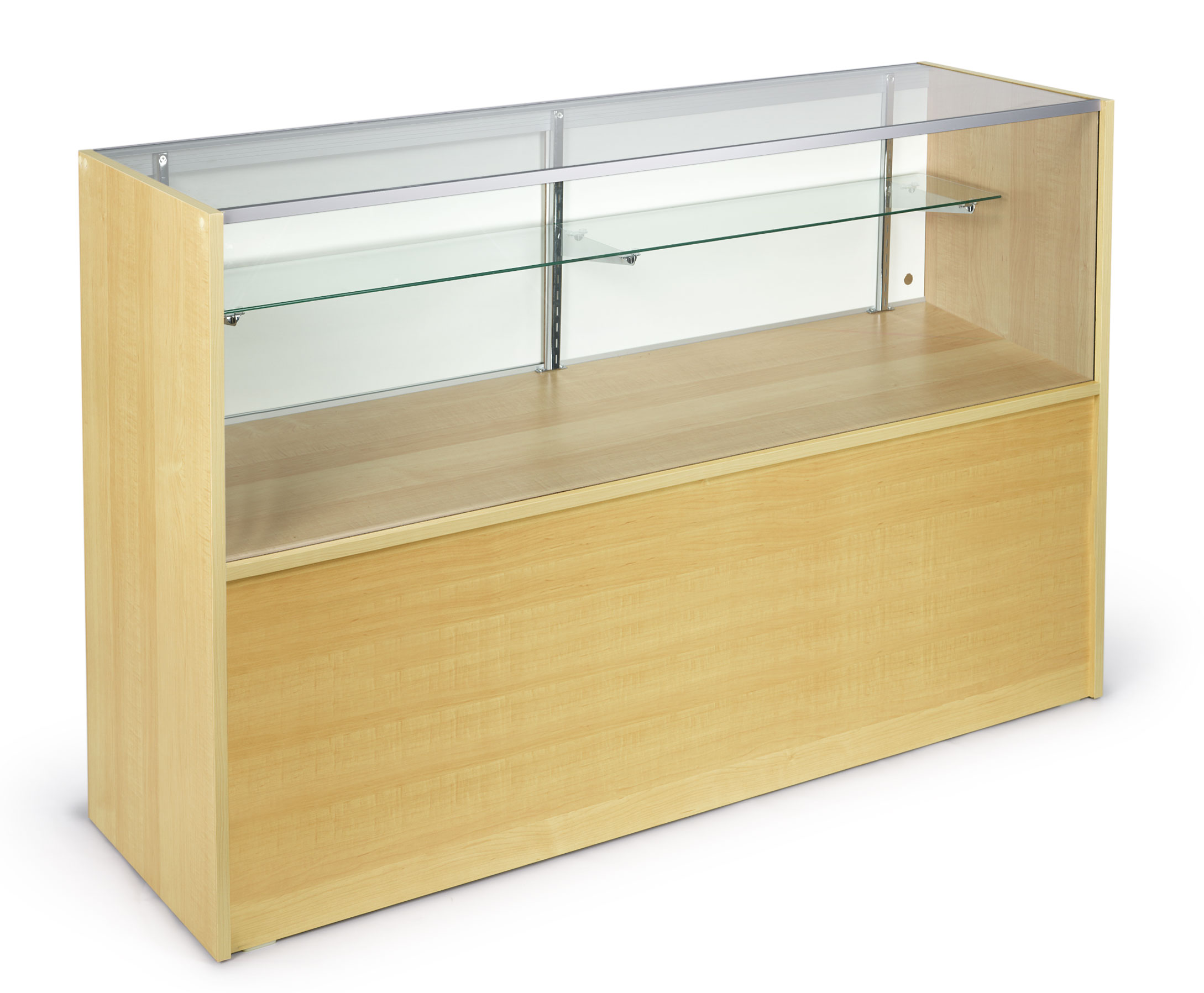Maple Store Display Case - Half Vision | Displays2Go