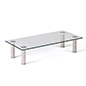 Tempered Glass Monitor Riser, (4) Silver Standoffs - Clear - Image 6