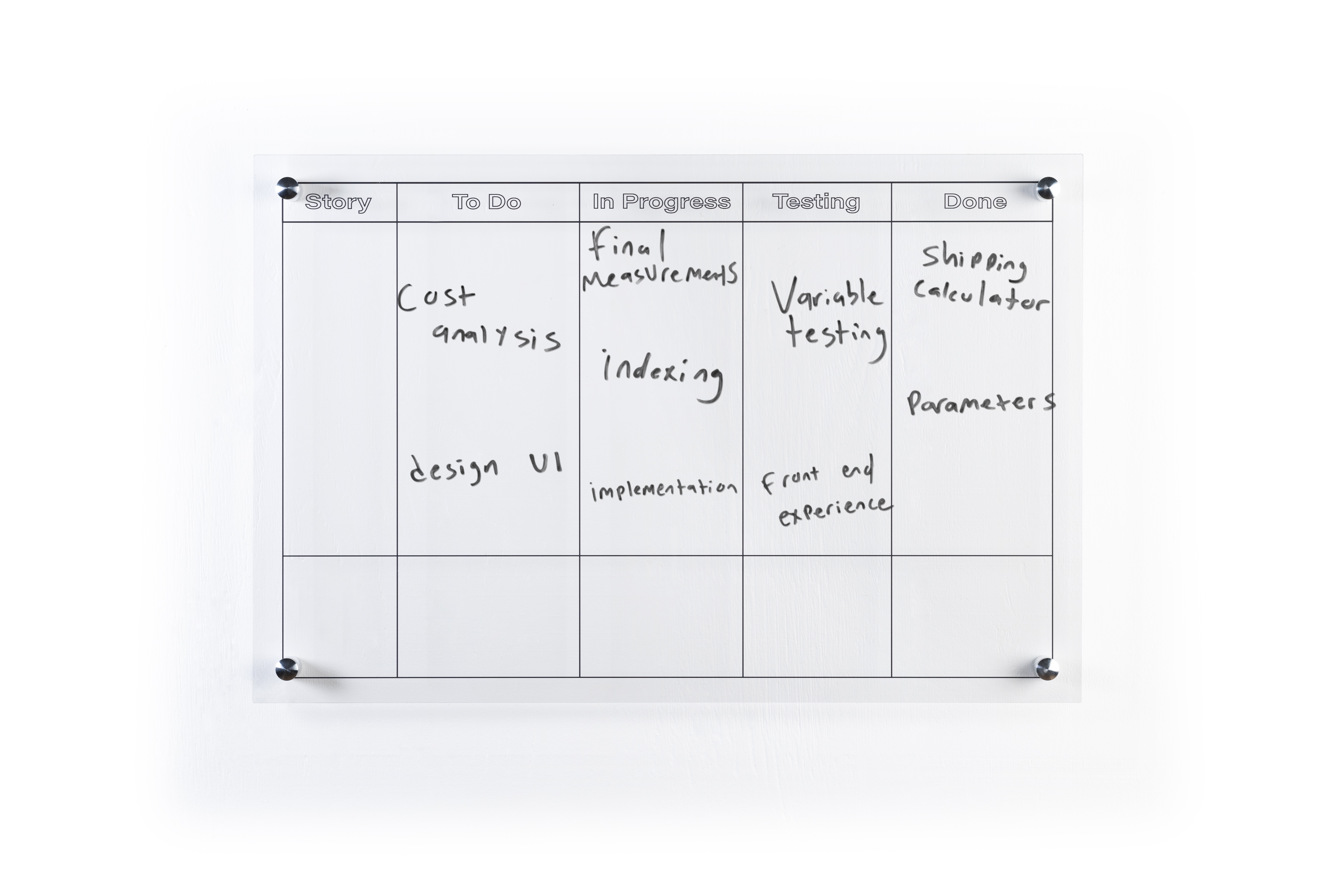 Custom Printing Acrylic Dry Erase Weekly Planner Calendar Whiteboard for  Wall, Wholesale