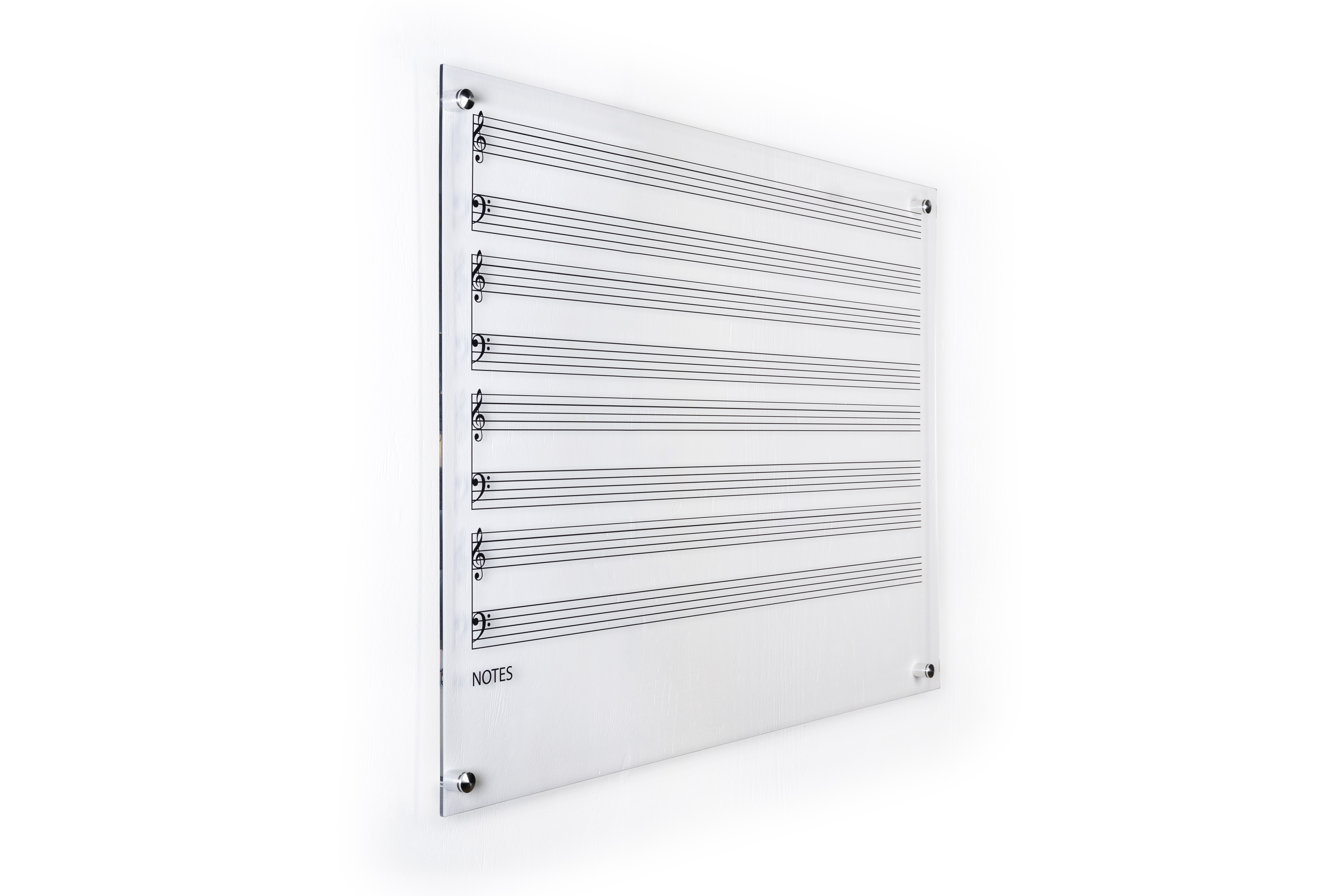 Write-On Board, Wall Mount, Dry Erase, Custom Printing, Acrylic - Multiple Sizes - Image 2