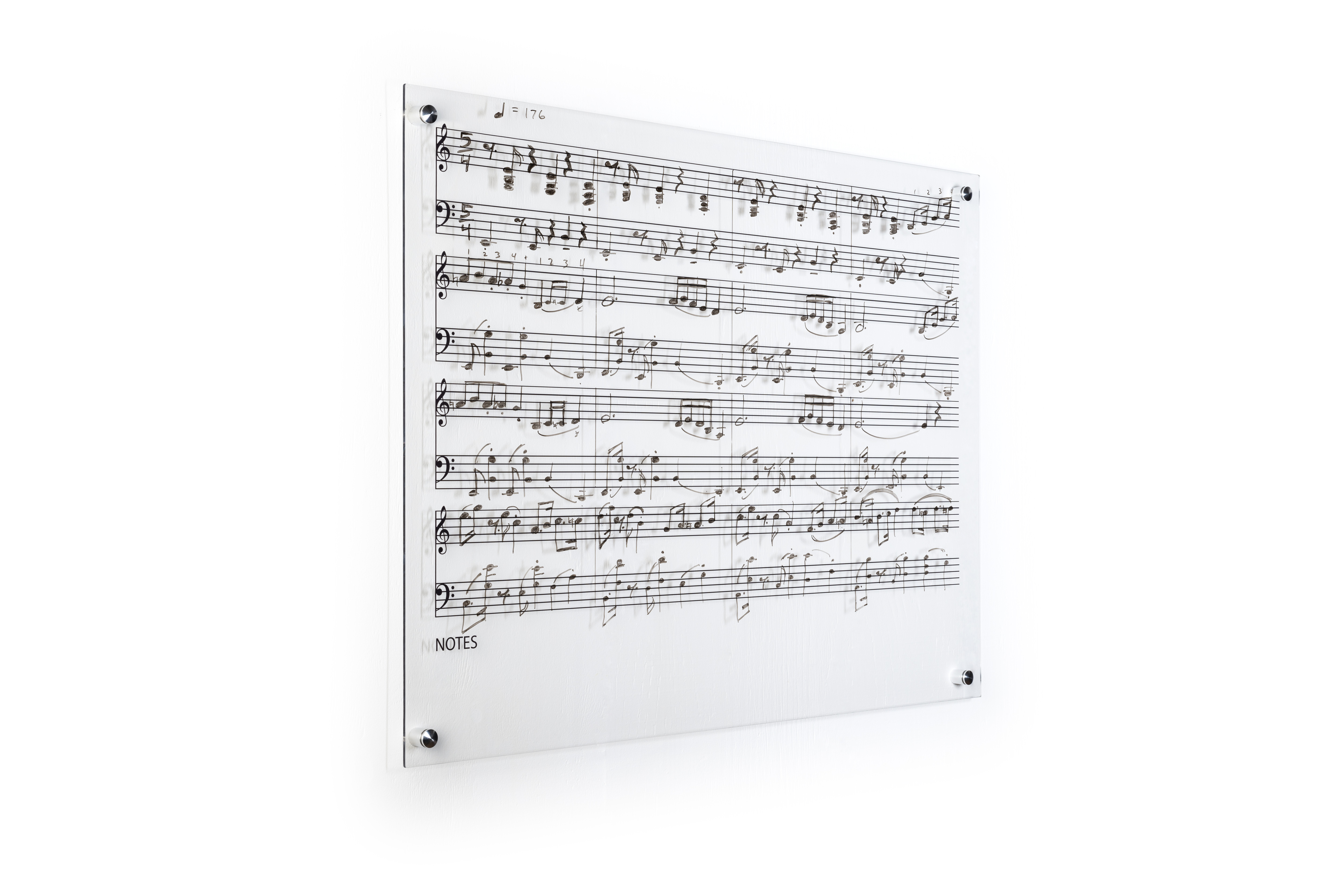Write-On Board, Wall Mount, Dry Erase, Custom Printing, Acrylic - Multiple Sizes - Image 4