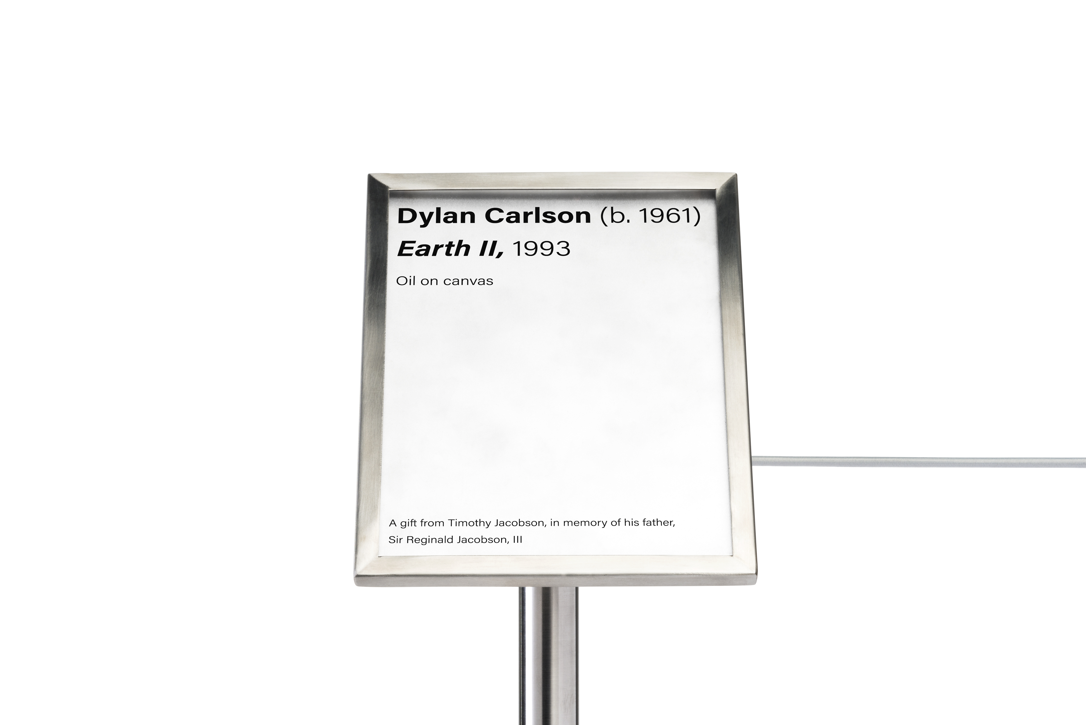 Museum Label Rails Museum Barrier Label Holder | 45-Degree 6 x 8.5 Silver Sign Frame ...