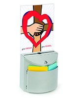Silver Ballot Box with Graphics Holder
