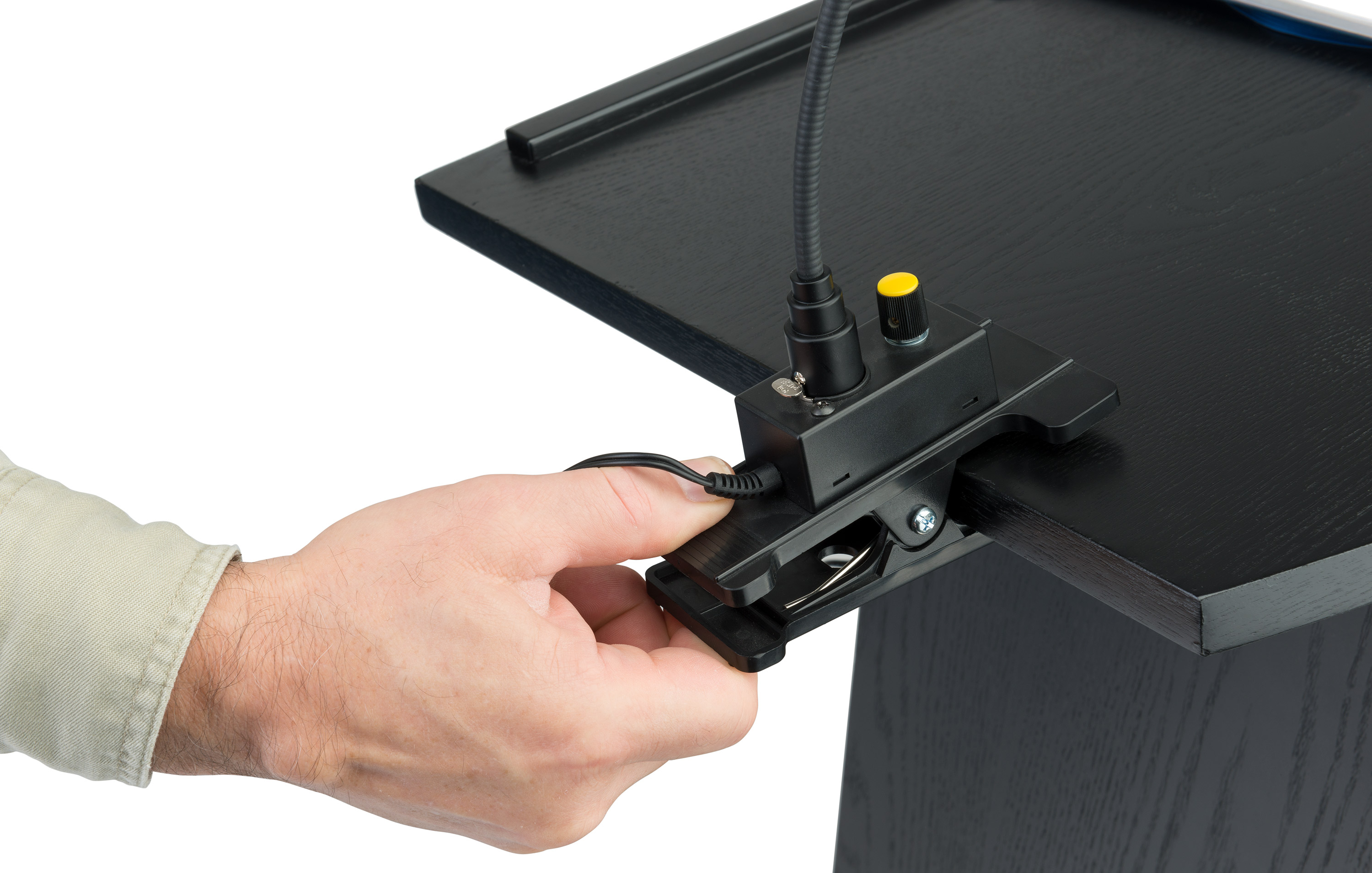 Clip-on Podium Light with 3-Level Dimmer Switch, LED Bulb, Flexible Gooseneck - Image 5