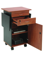 AV Lectern with Locking Cabinet and Drawer