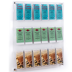 Wall Literature Rack with Multiple Pockets