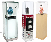 Museum showcase pedestals