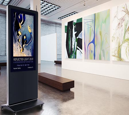 Digital sign and information kiosks for museums