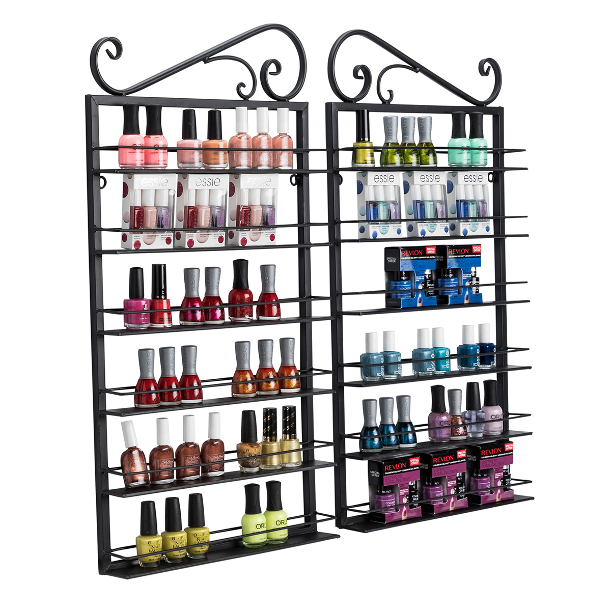 Opi Rack Nail Polish Rack Display | 2 Piece Wall Mounted Unit | Displays2Go