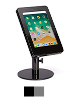 Adjustable countertop iPad stand with two color options