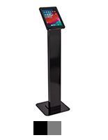 Rotating standing iPad floor kiosk with minimal assembly required