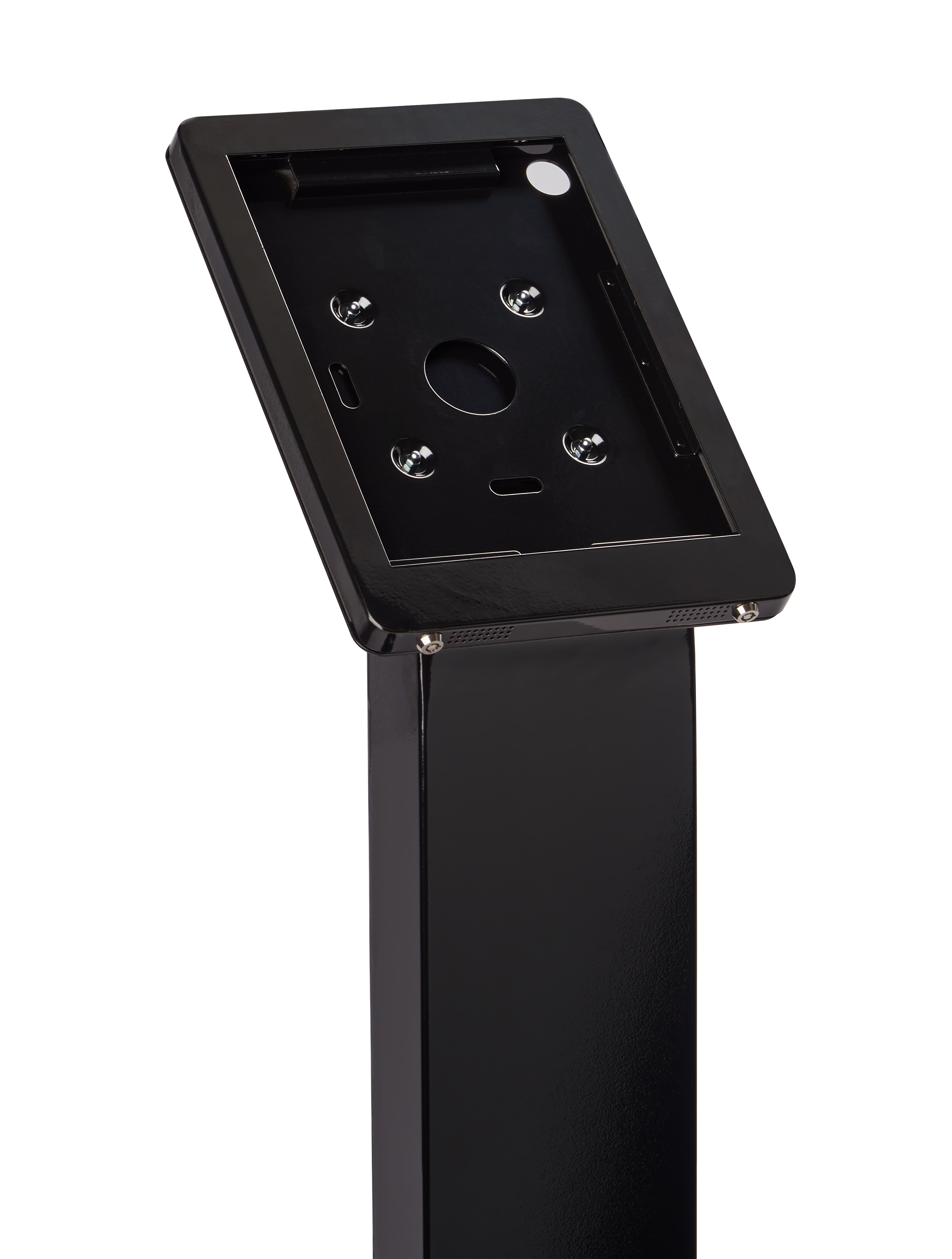 Navigator Series iPad Pro 12.9 Floor Stand w/ Cable Management - Black or Silver - Image 4
