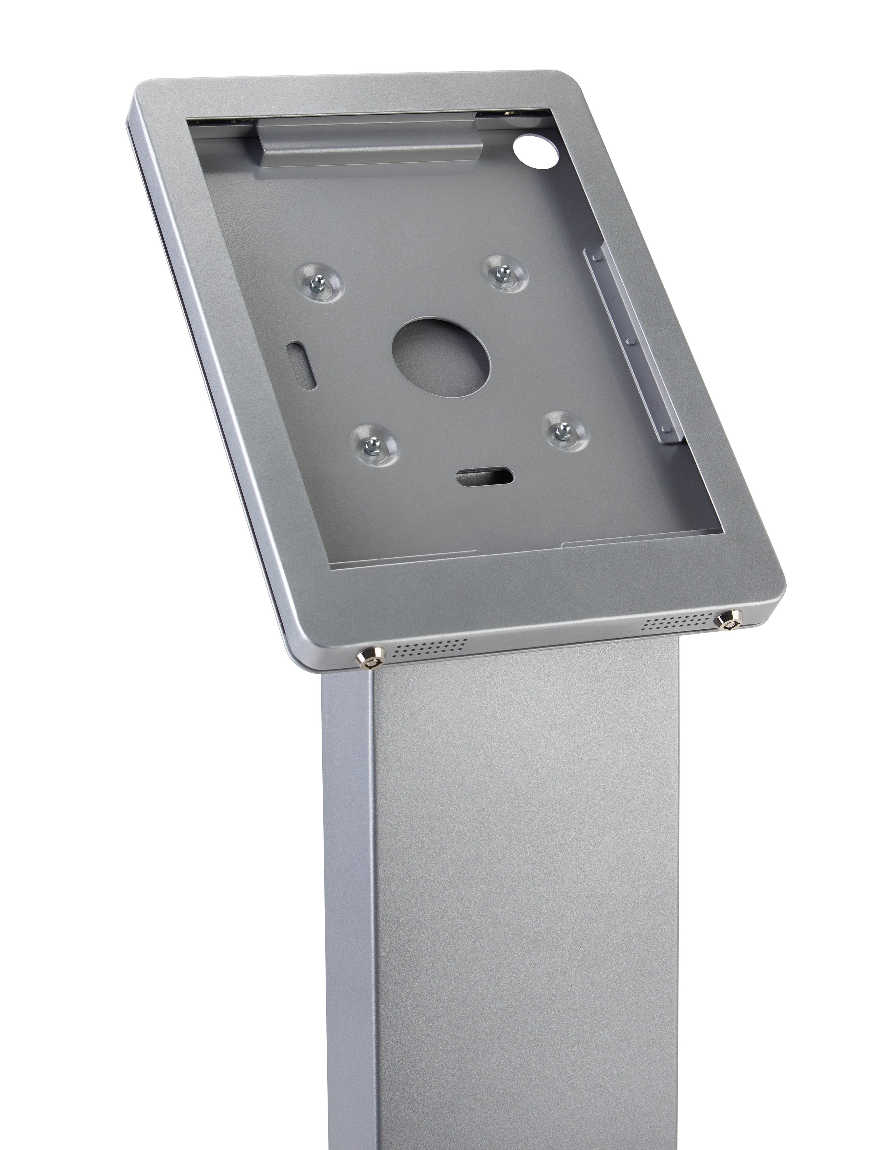 Navigator Series iPad Pro 12.9 Floor Stand w/ Cable Management - Black or Silver - Image 4
