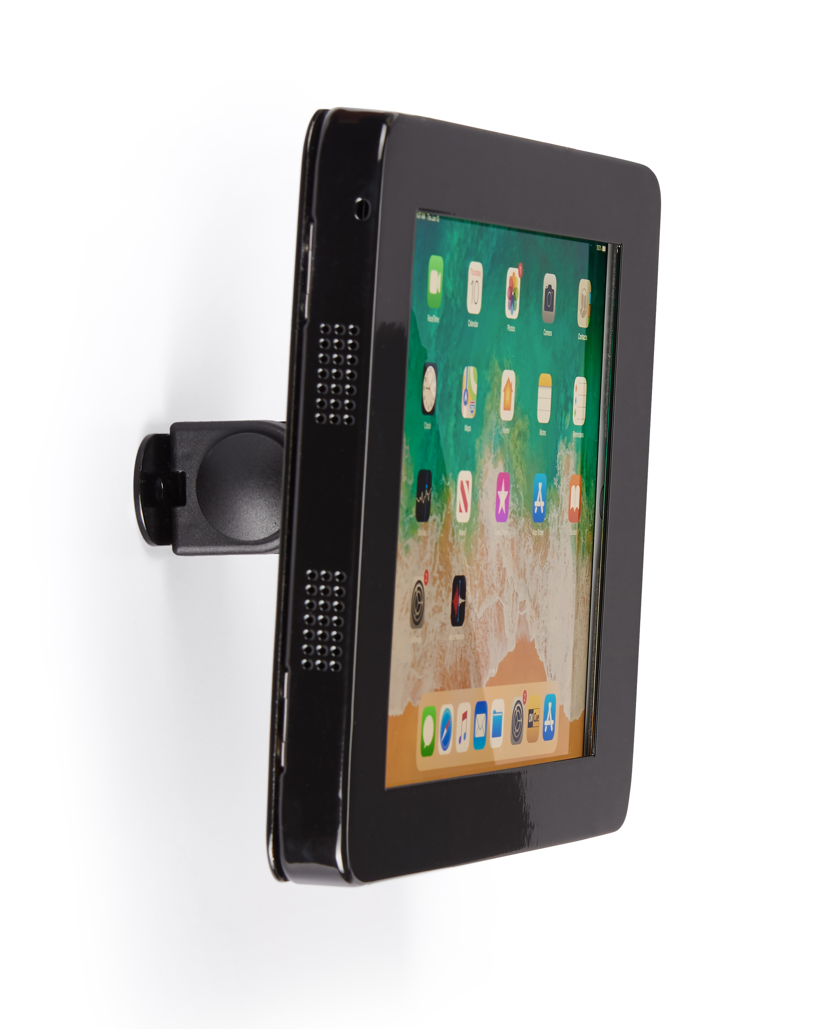 Navigator Series iPad 10.2 Wall Mount, Adjustable Enclosure w/ Lock - Black or Silver - Image 2