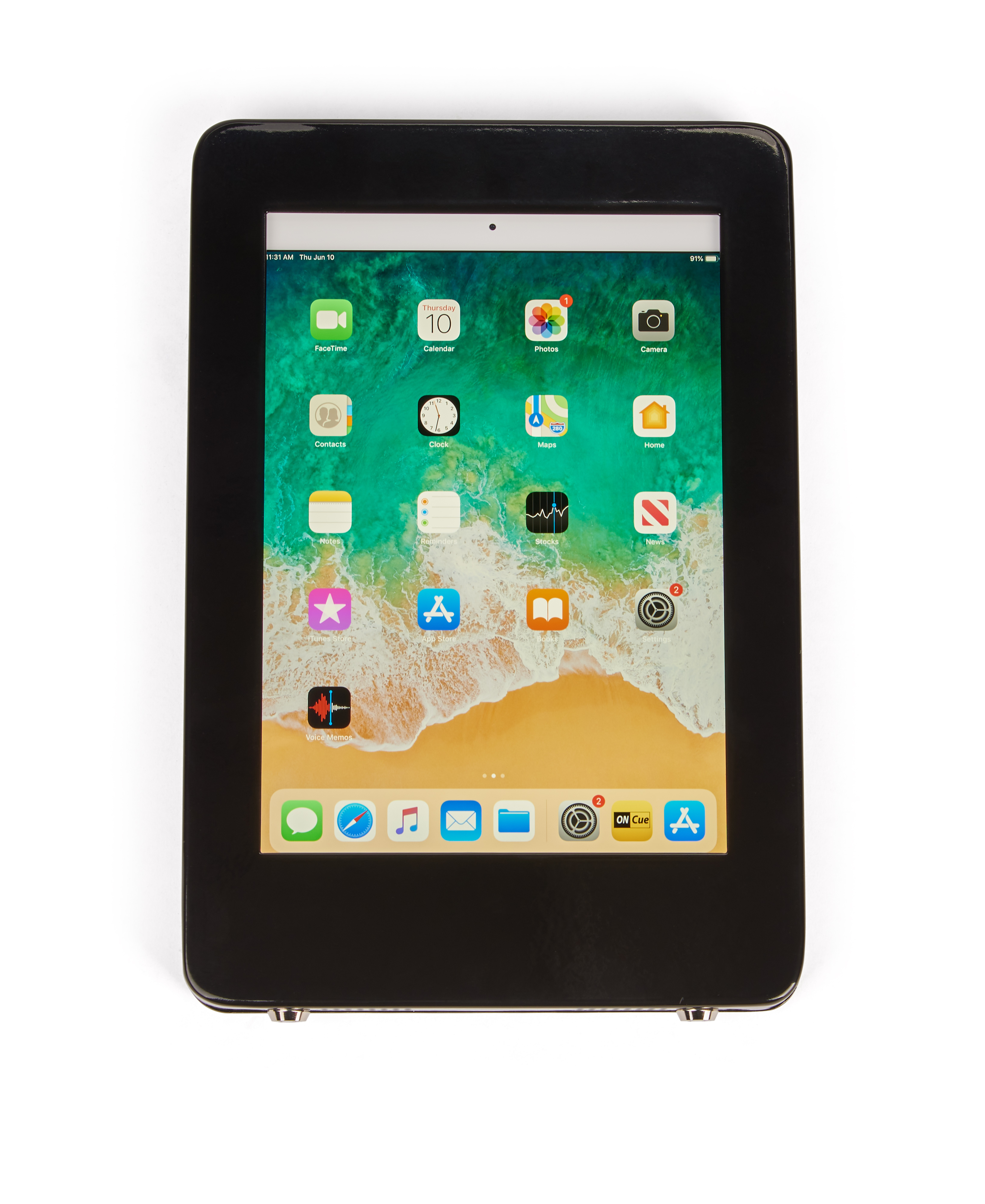 Navigator Series iPad 10.2 Wall Mount, Adjustable Enclosure w/ Lock - Black or Silver - Image 3