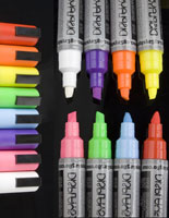 Wet erase markers for write-on boards